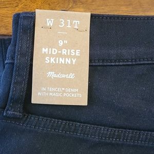 Brand new Madewell 9 in mid rise skinny